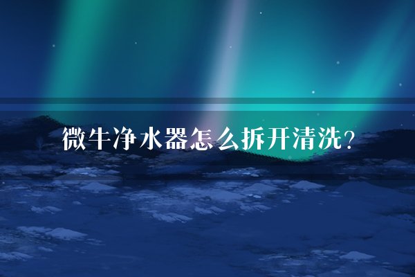 微牛净水器怎么拆开清洗？