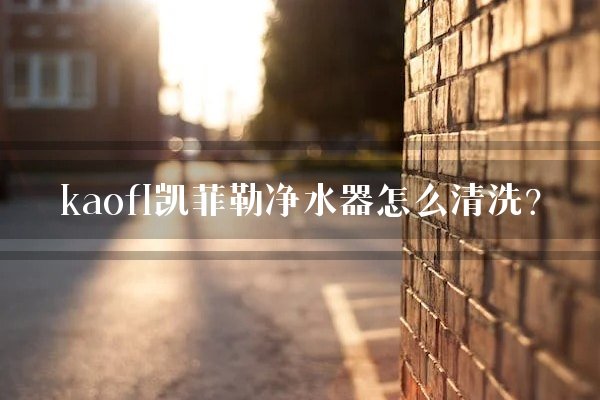 kaofl凯菲勒净水器怎么清洗？