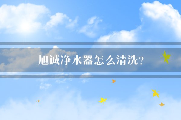 旭诚净水器怎么清洗？