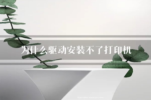 为什么驱动安装不了打印机？