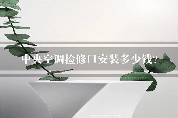 中央空调检修口安装多少钱？