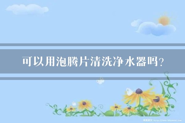 可以用泡腾片清洗净水器吗？